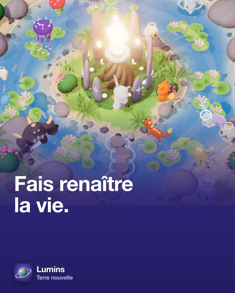 Le refuge de Lumins, entouré de créatures